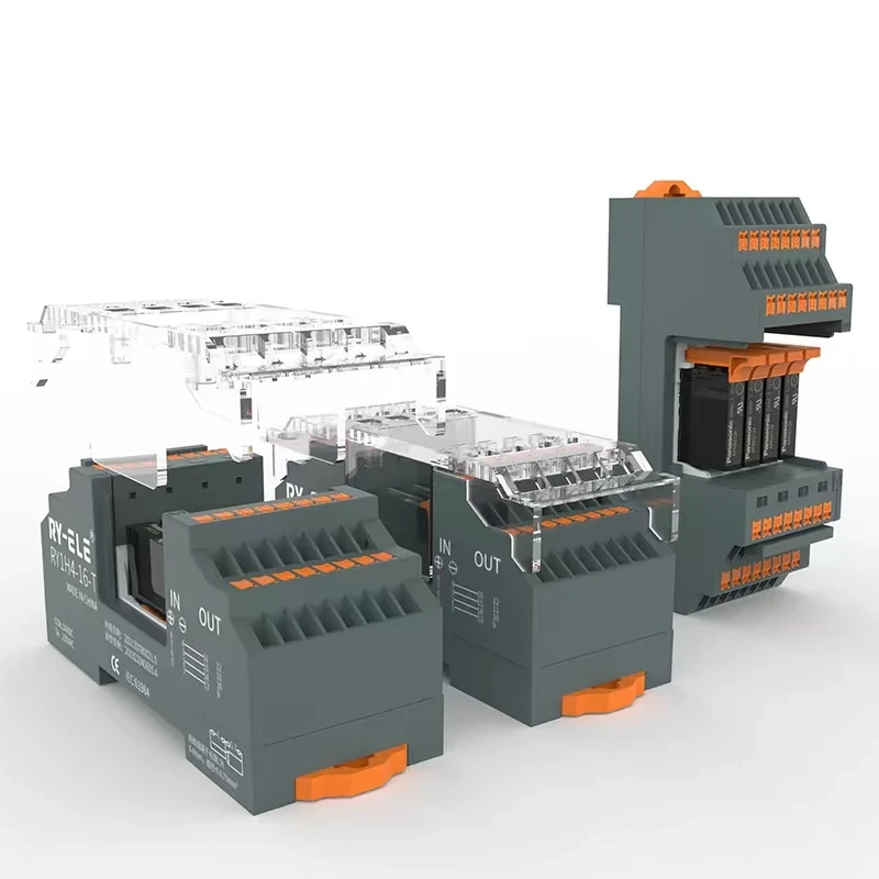 RY-ELE Módulo de relé 24VDC para aplicações de controle industrial RY1H4-16-T 1