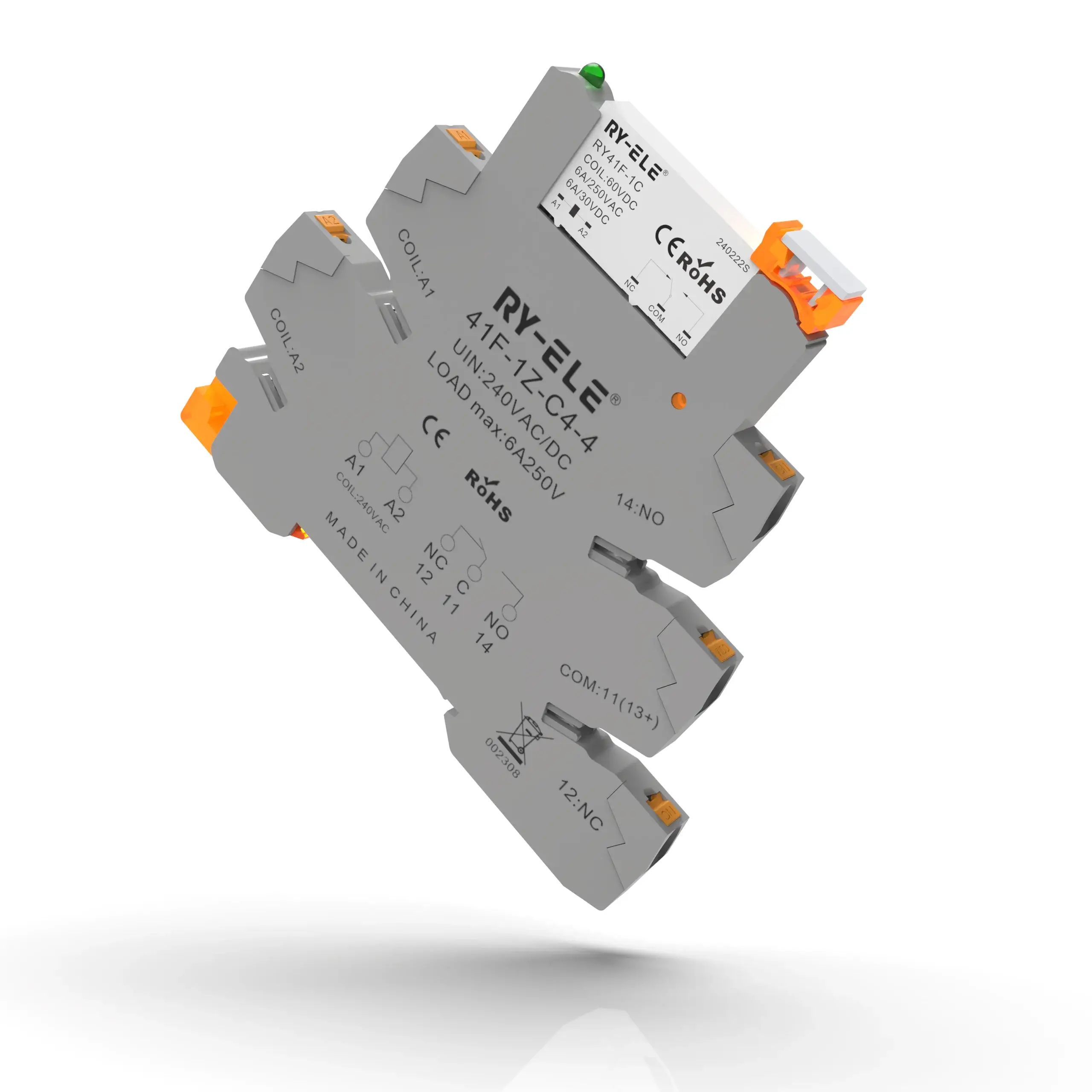 Custom Relay Module Slim Relay Socket RY-ELE 2