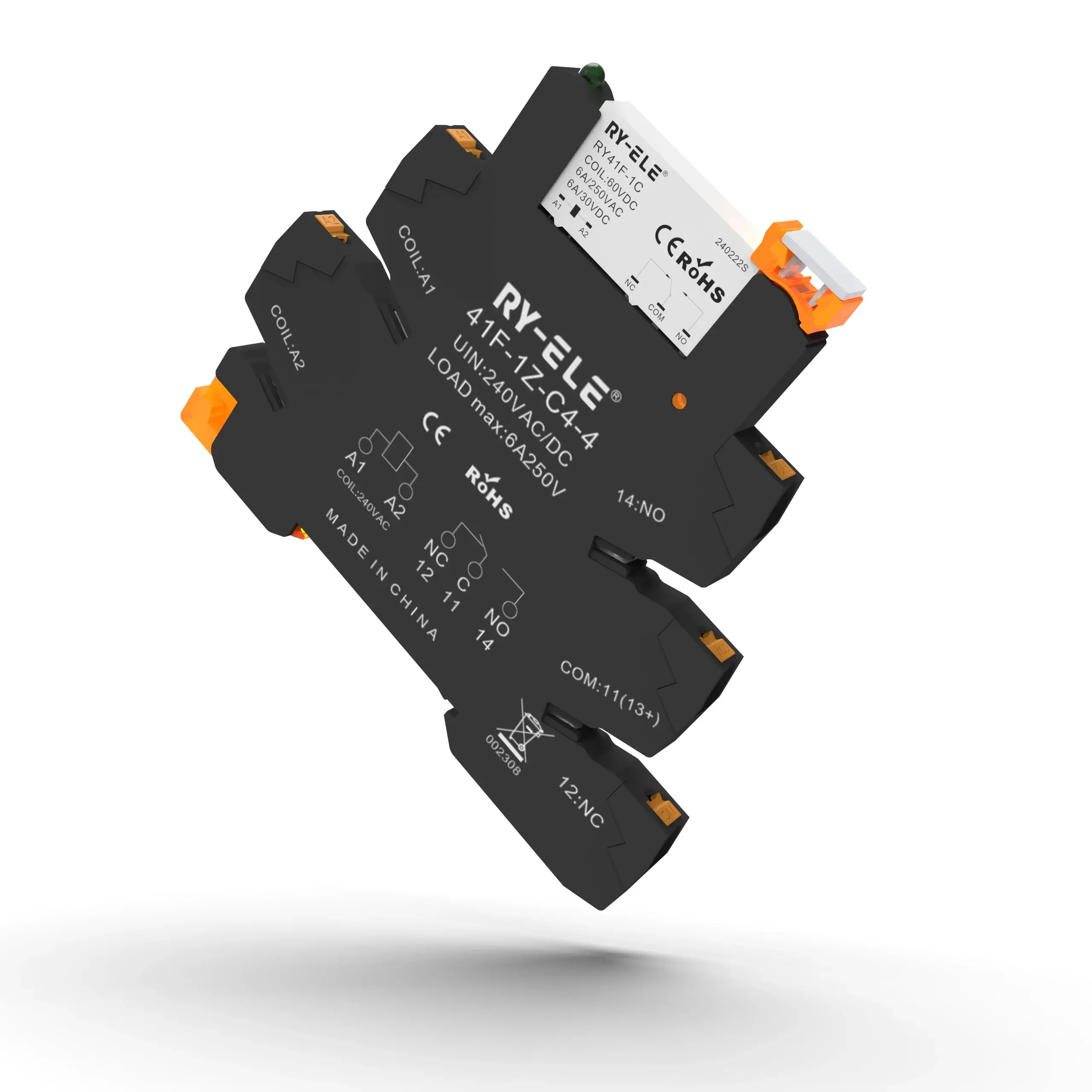 Custom Relay Module Slim Relay Socket RY-ELE 4