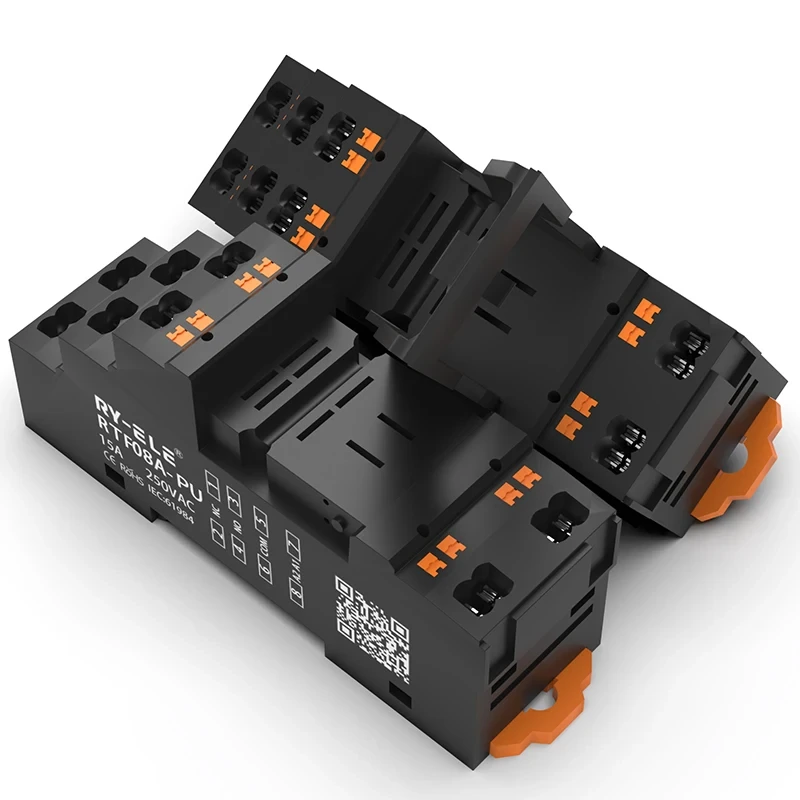 8pin Push In Type Manufacturer Of The Industrial Products Relay Socket 1