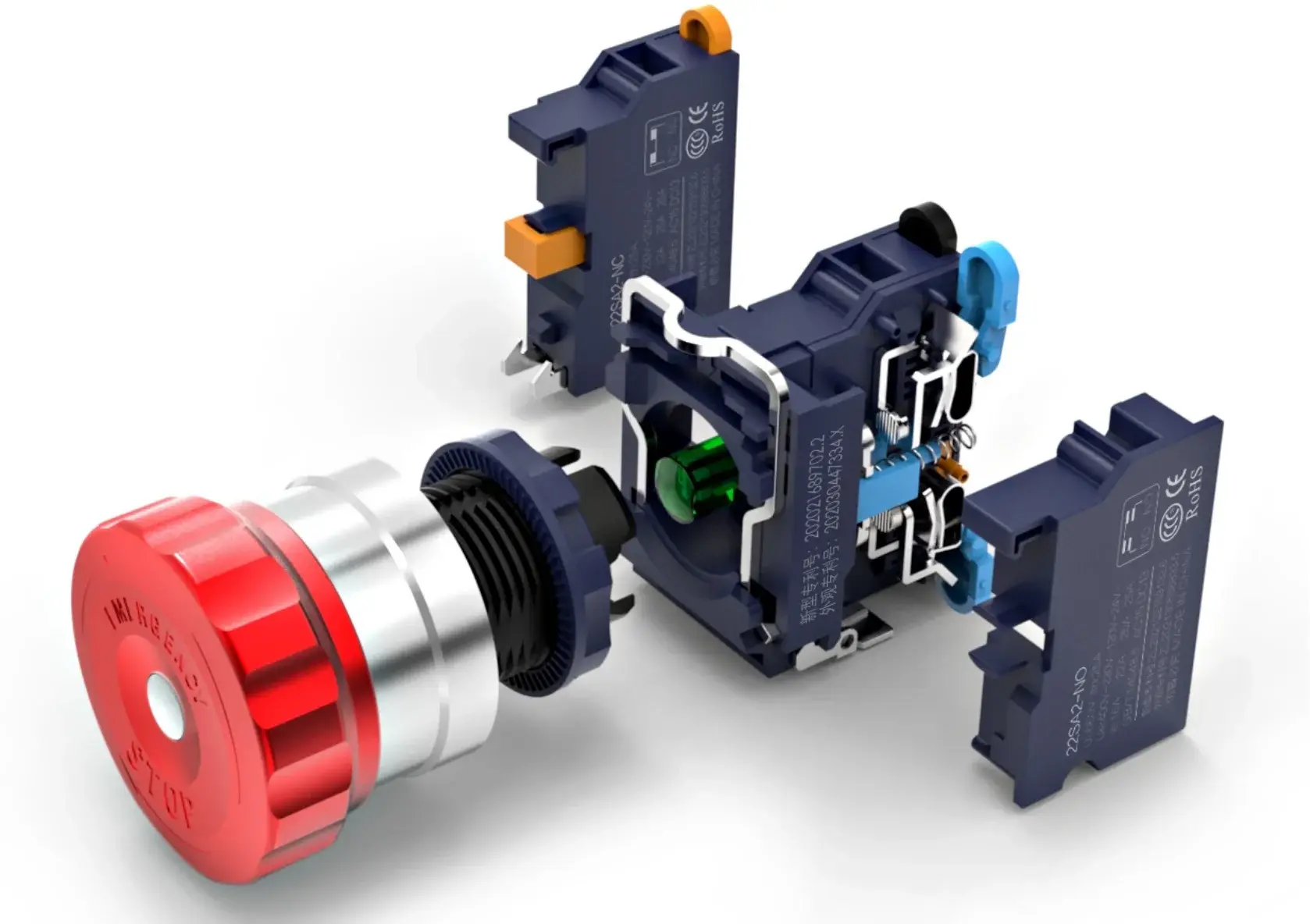 Metal Push Button Switch 250V RY-ELE 2