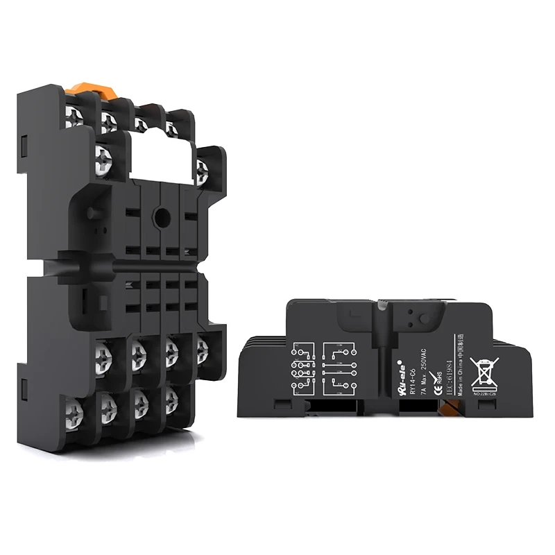 High Quality Customizable Ry14-c6(kmy4) Relay Base Popular Product Newest Design Relay Socket Low Contact Voltage Relay Module 1