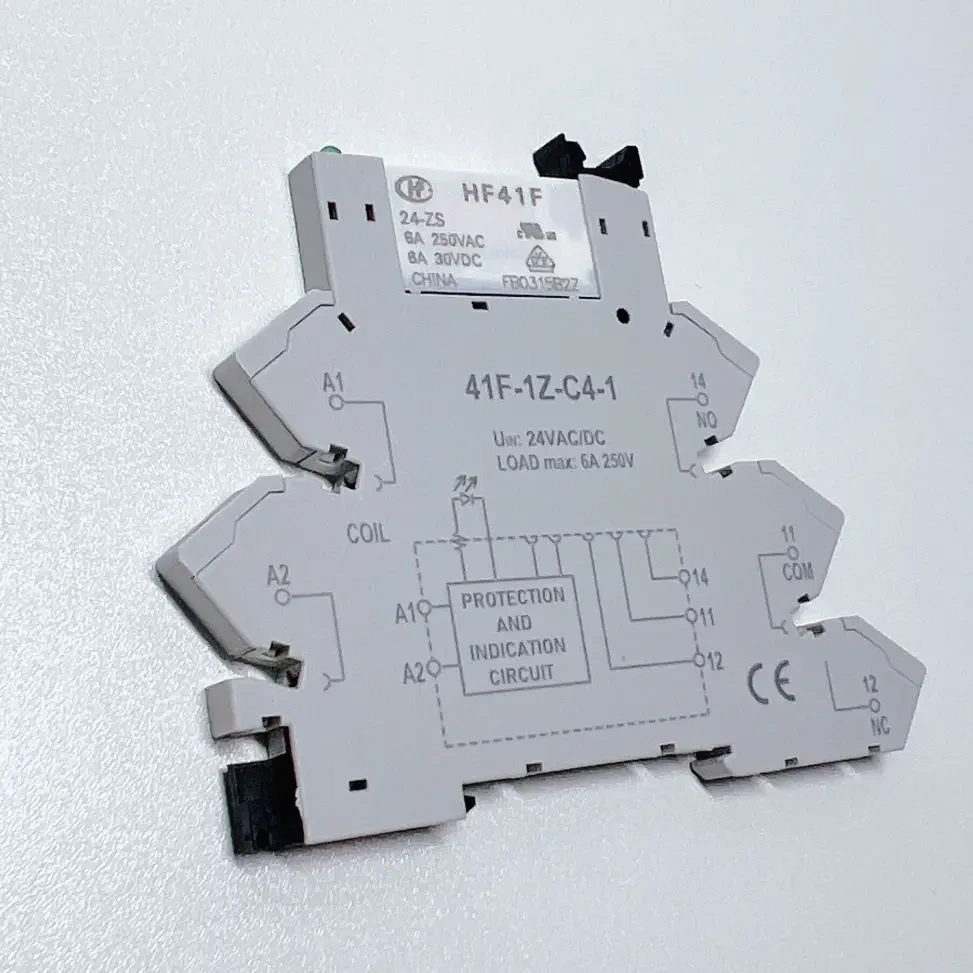 Customization Manufacturer Of The Slim Relay Socket 41f-1z-c4-1 6a 300vac 2500v/s Slim Relay Module 1