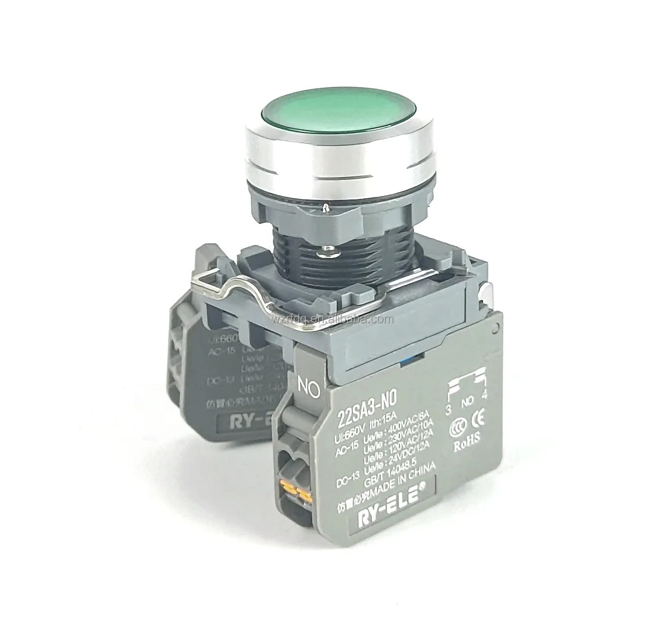 Customization 22mm 25a Self-locking Ip65 Quick Terminal 1 Second Fast Connector Push Button Switch 1