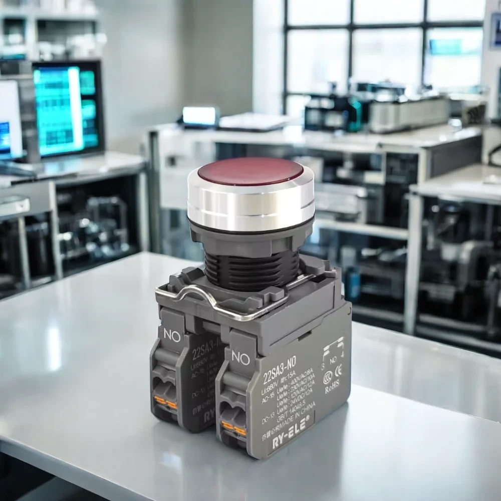 Rts 22mm Illuminated Metal Led Light Lamp 12v 24v 110v 220v Quick Wiring 10a/15a 250v Red Push Switch Momentary Pt Terminal 1