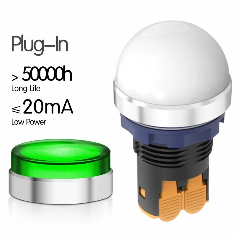 Customization 22mm Ip68 Waterproof 3v 12v 24v 48v 110v 220v Highlight Metal Led Indicator Light Lamp 1