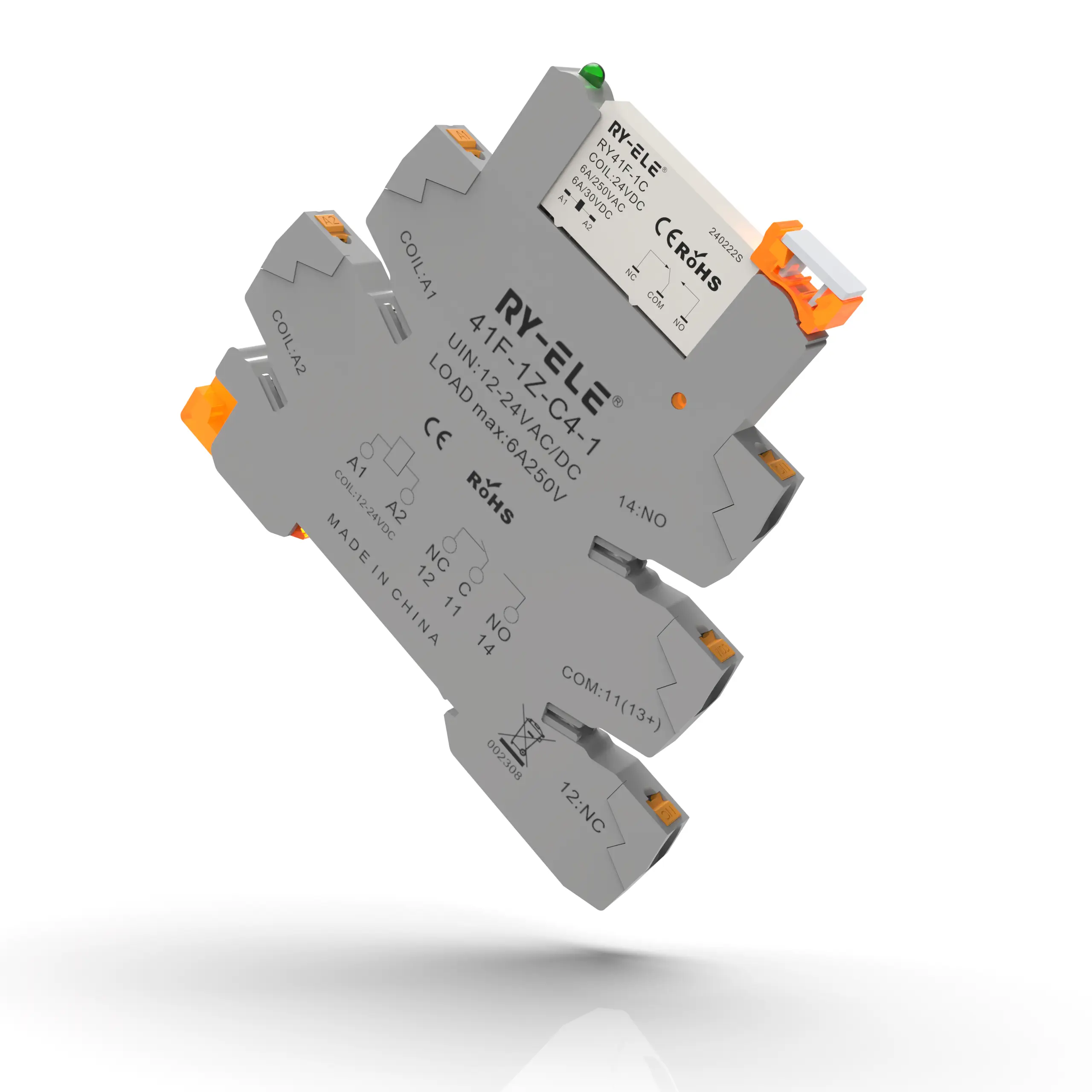 Custom Relay Module Slim Relay Socket RY-ELE 8