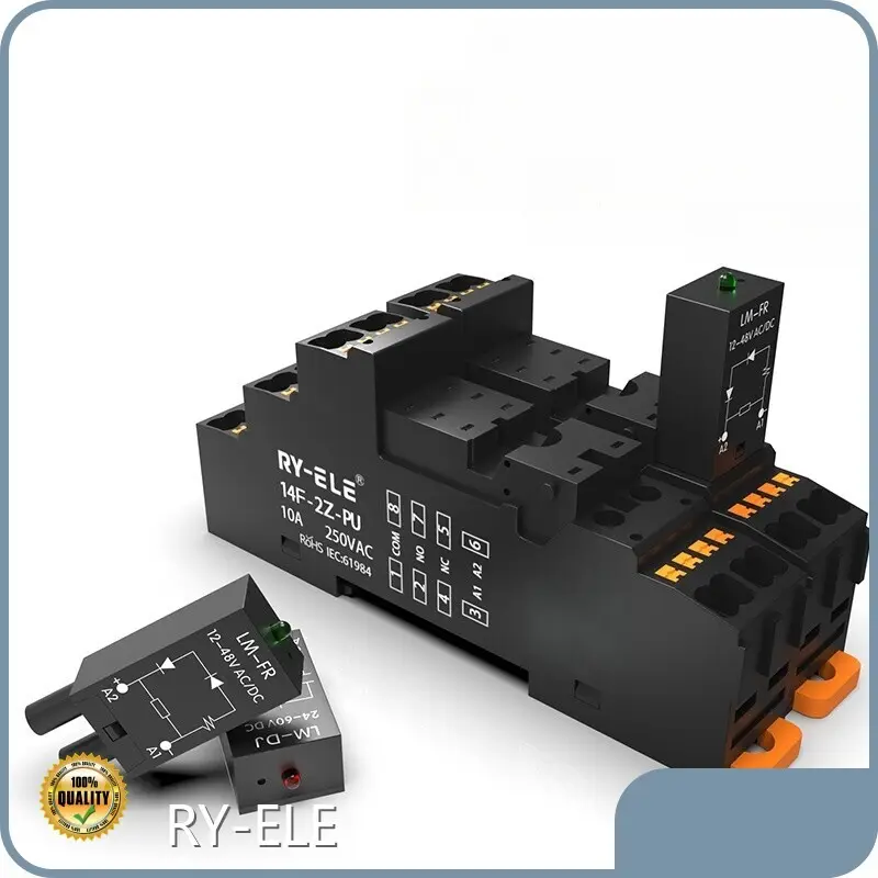 Automotive Relay and Socket General Purpose RY-ELE Brand UL94-V0 1