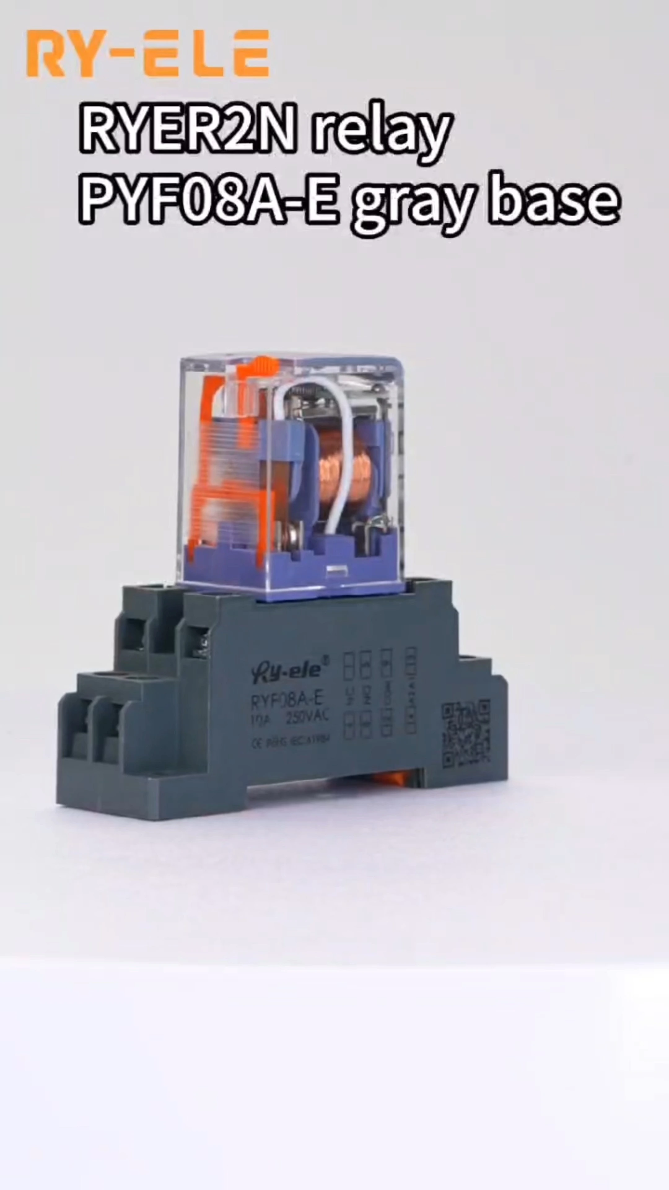 24V 230V 14Pin Intermediate Relay with or without test button RYER4N  RY-ELE 1