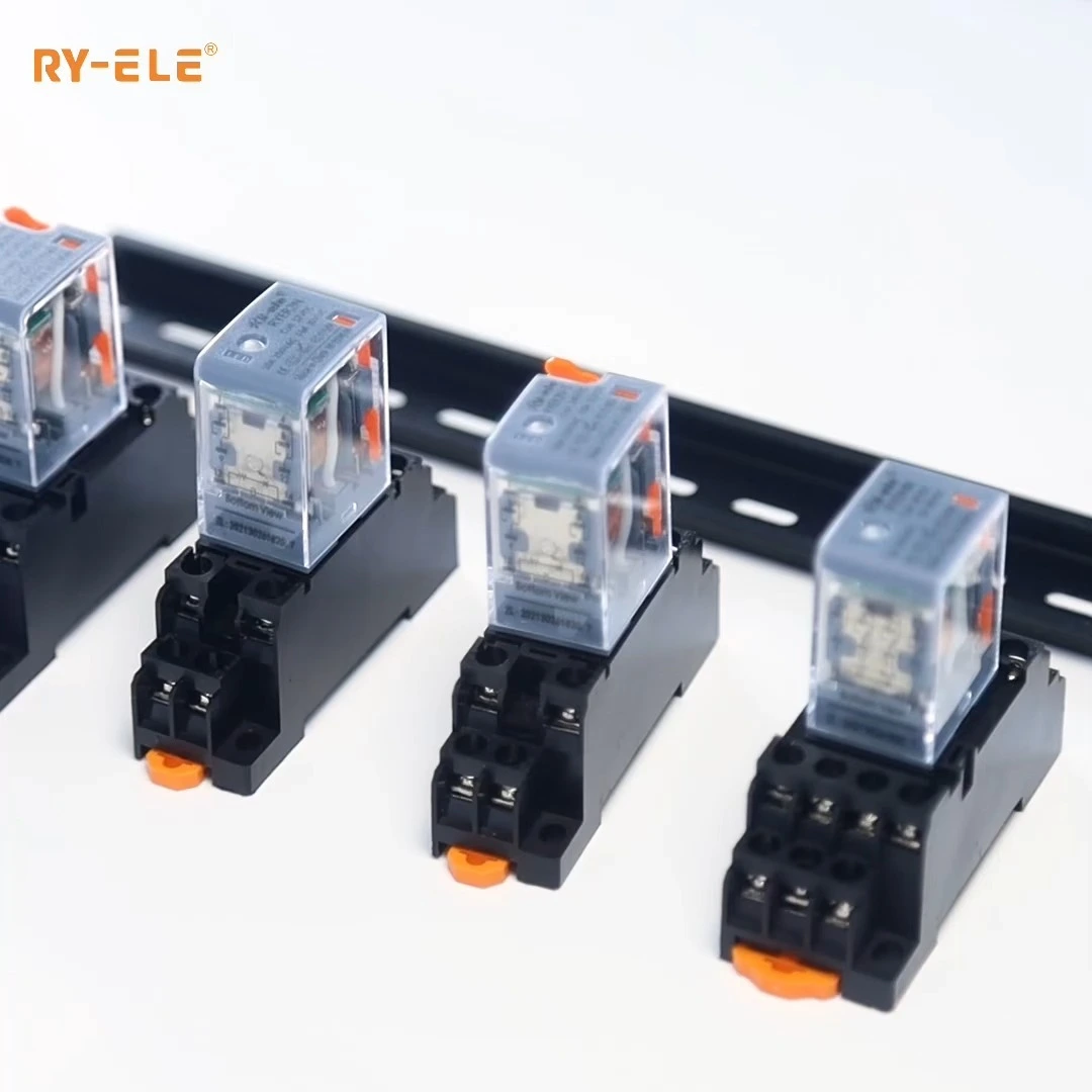 24-230V 8Pin Intermediate  relay  With Test Button 10A/250VAC RYER2N  RY-ELE 1
