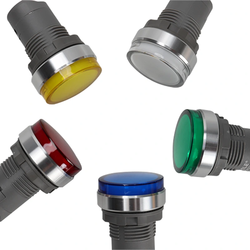 15a 220V Conexão de plug-in 22mm Bordas de metal plano SA3 Indicador RY-ELE 1