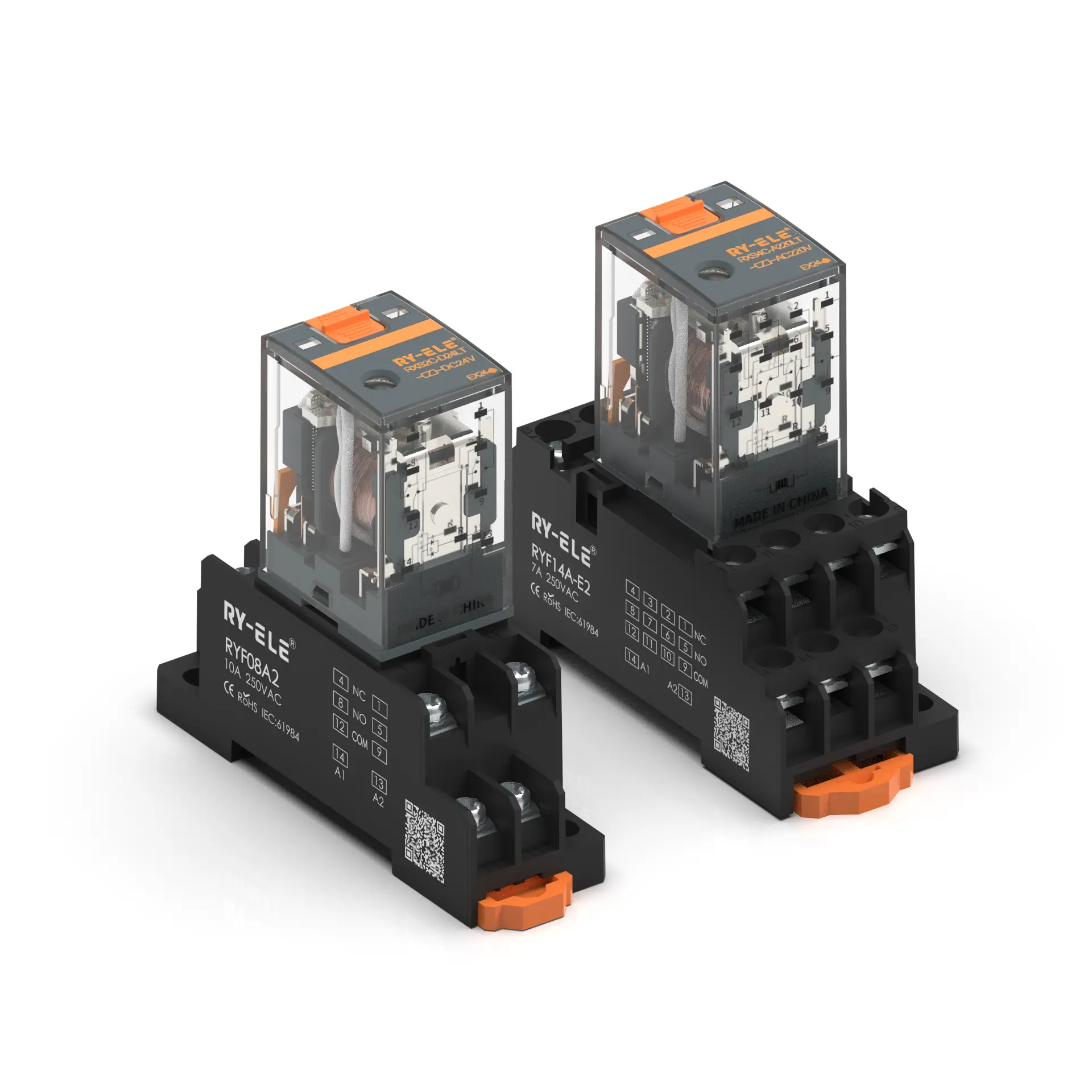 RXS4C-RELAY-4-POLE-Industrial-Relay