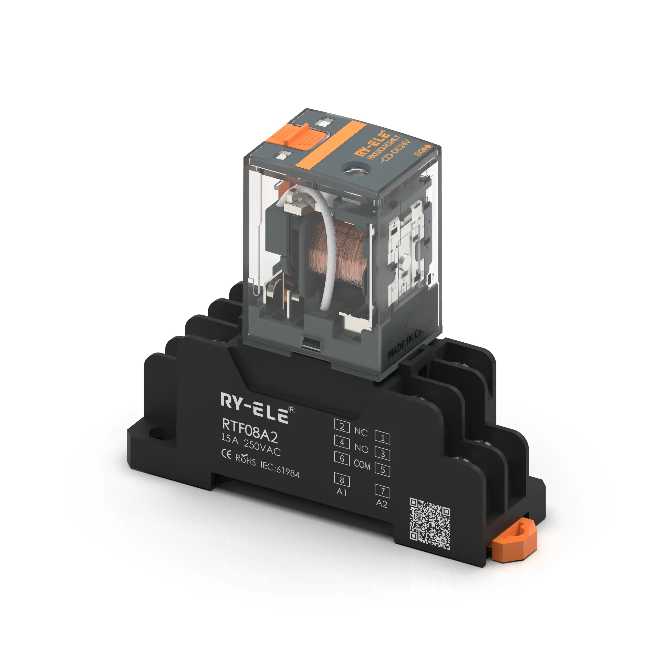 rxs2cn-relay-2-pole-compact-industrial-relay