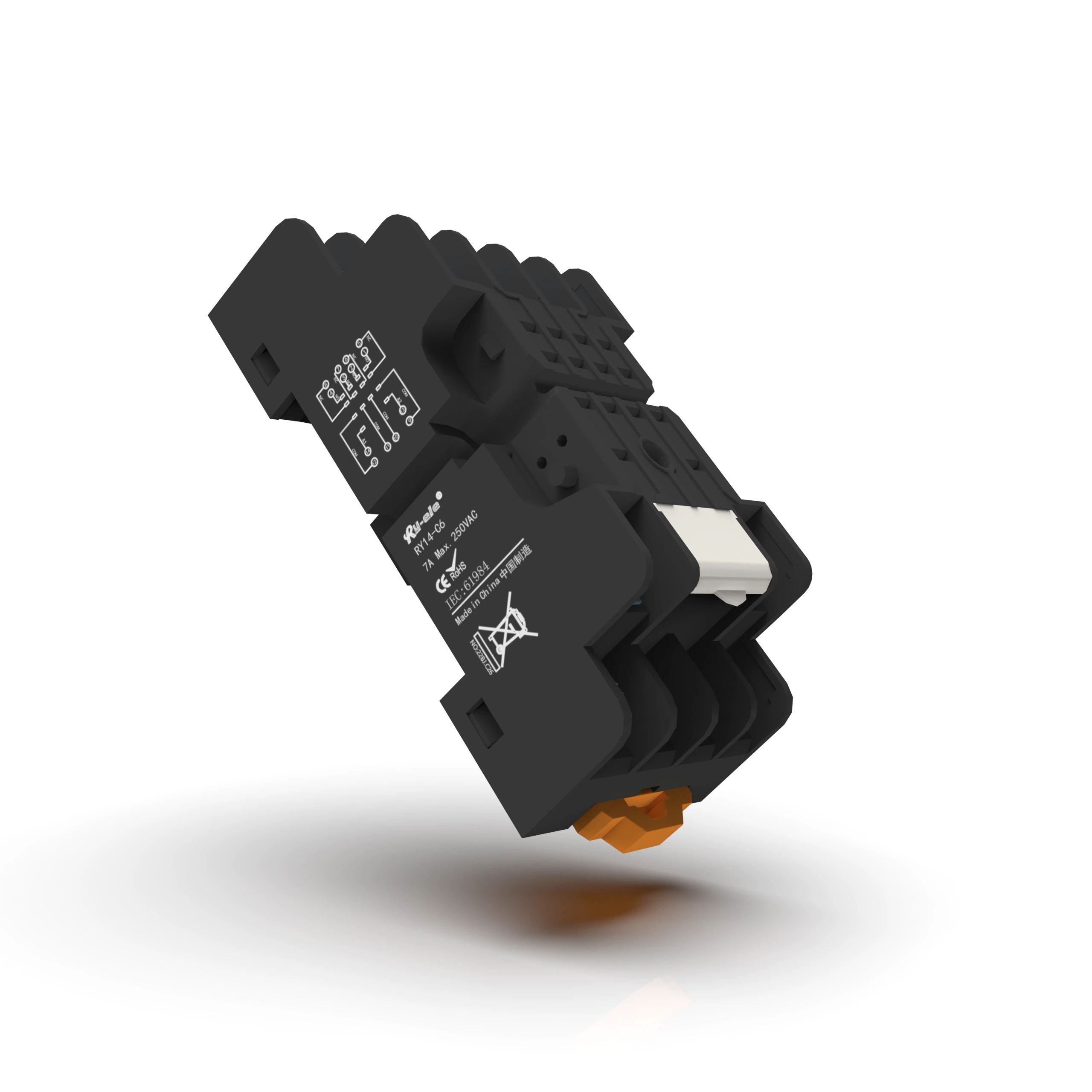 8a 250vac 14pin Base de relé Ry14-C6 Fabricante dos Produtos de Controle Industrial RY-ELE 1