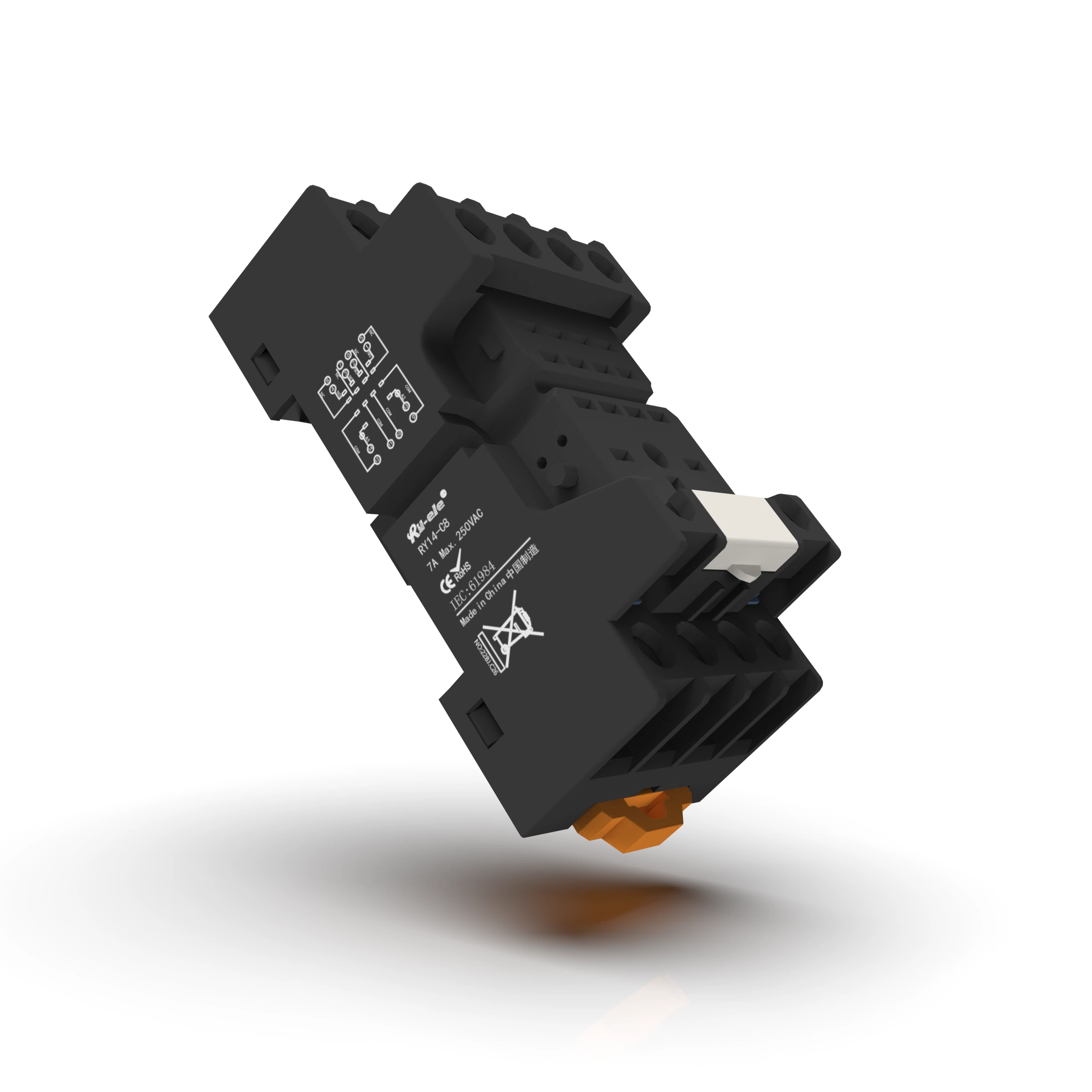 8a 250vac 14pin Base de relé Ry14-C8 Fabricante dos Produtos de Controle Industrial RY-ELE 1