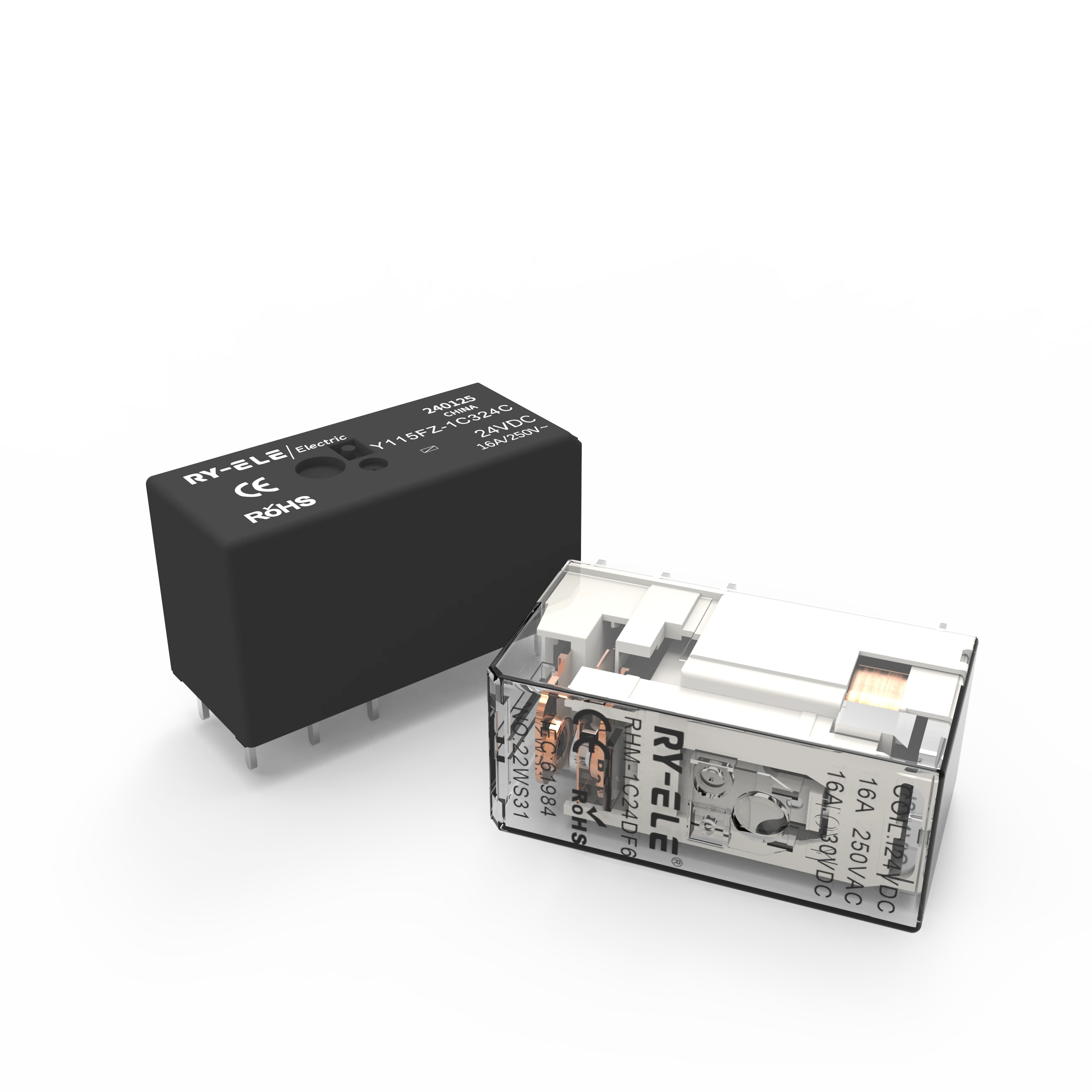20A 250VAC/30VDC Электромагнитное промышленное реле RY115F RY-ELE 1