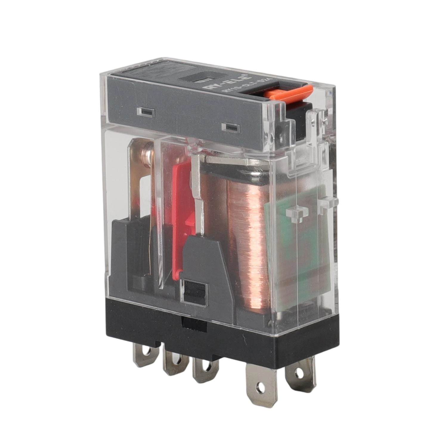 12A 250VAC/30VDC com botão de teste Relé industrial eletromagnético RY1S-CLT-D24 RY-ELE 1