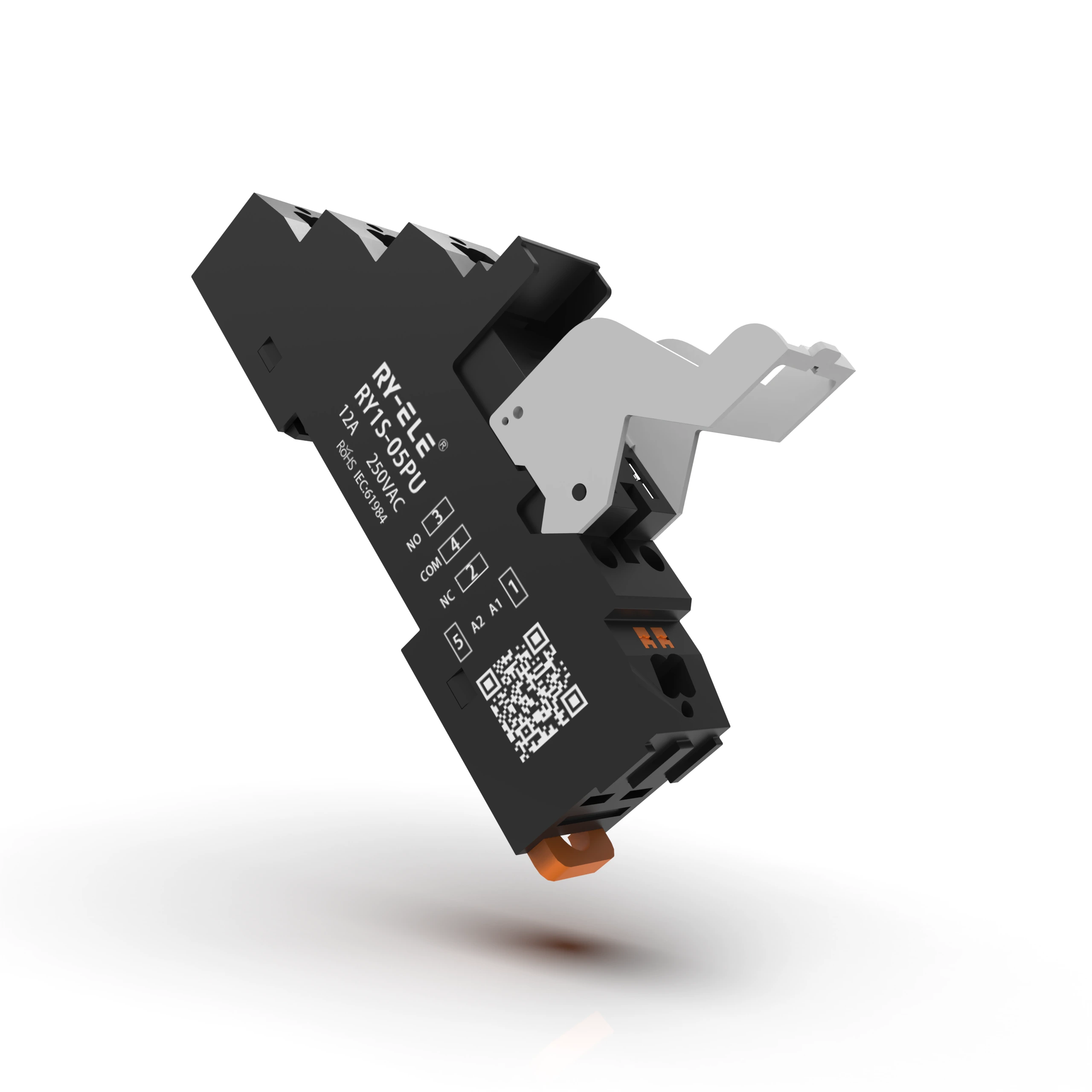 12A 5pin relay socket with 300V rated voltage 300V 157F-1Z-PU(RY1S-05PU) RY-ELE 1
