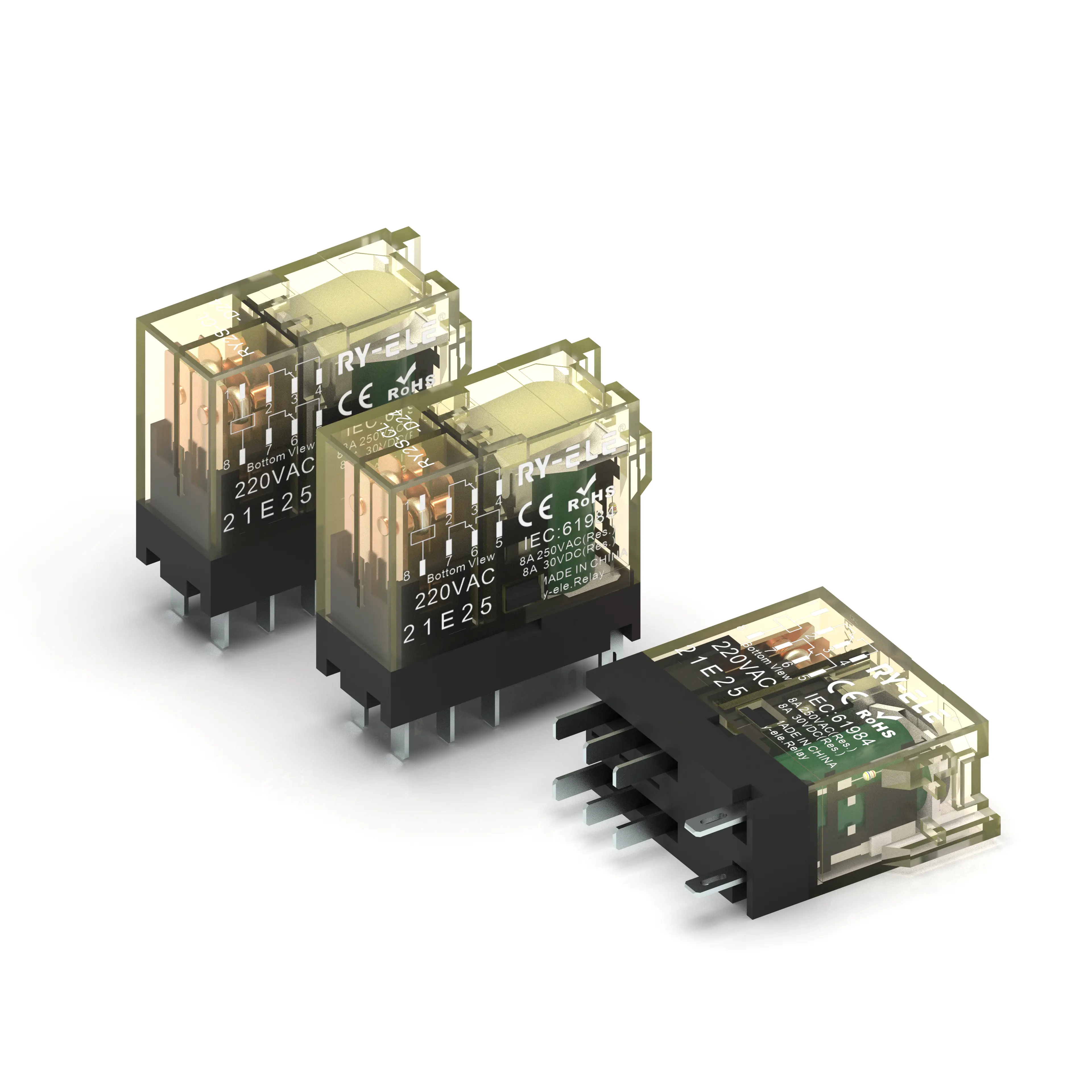 RY2S-Cl-RELAY-LED-STATUS-DISPLAY-220VAC