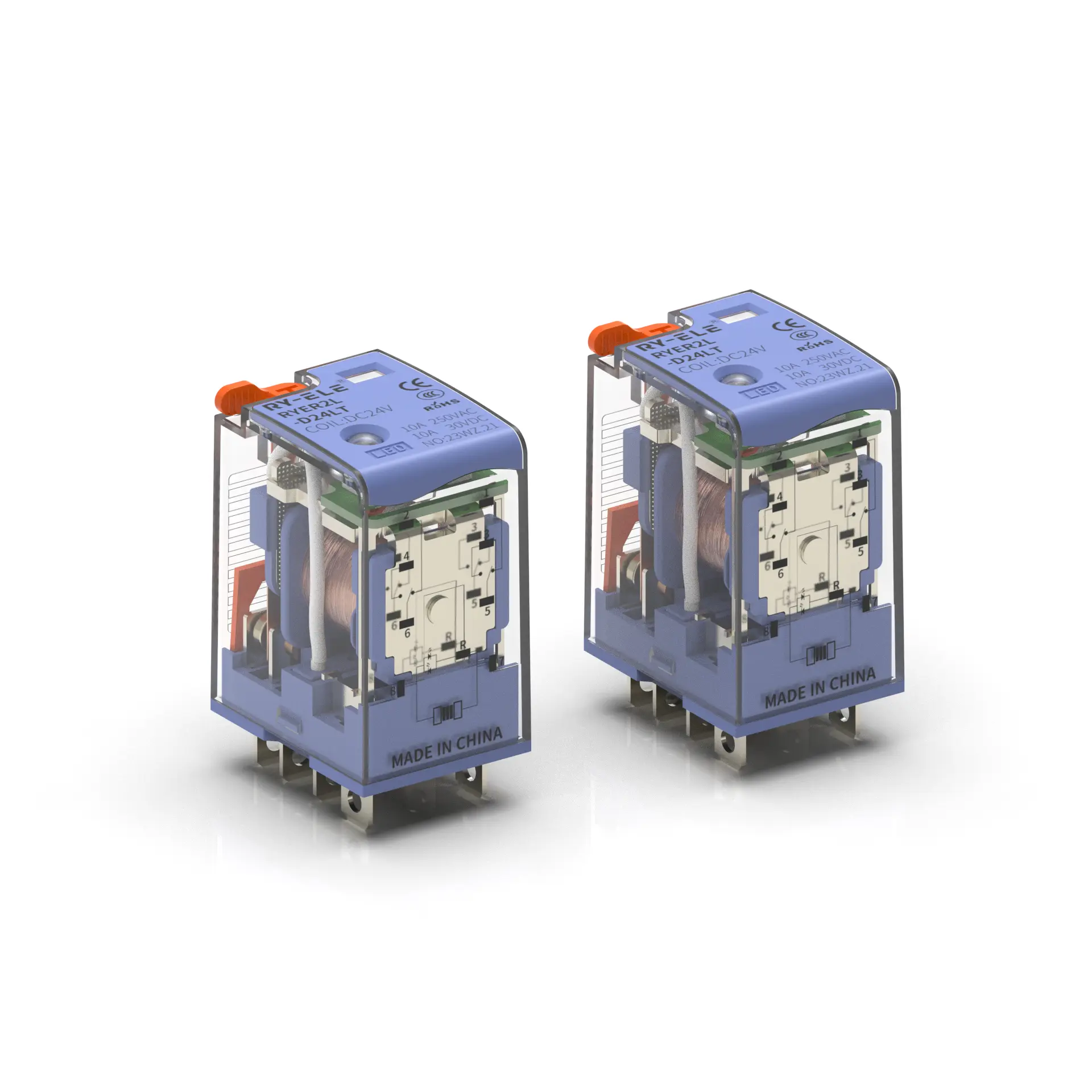 ryer2l-relay-2-pole-compact-industrial-relay