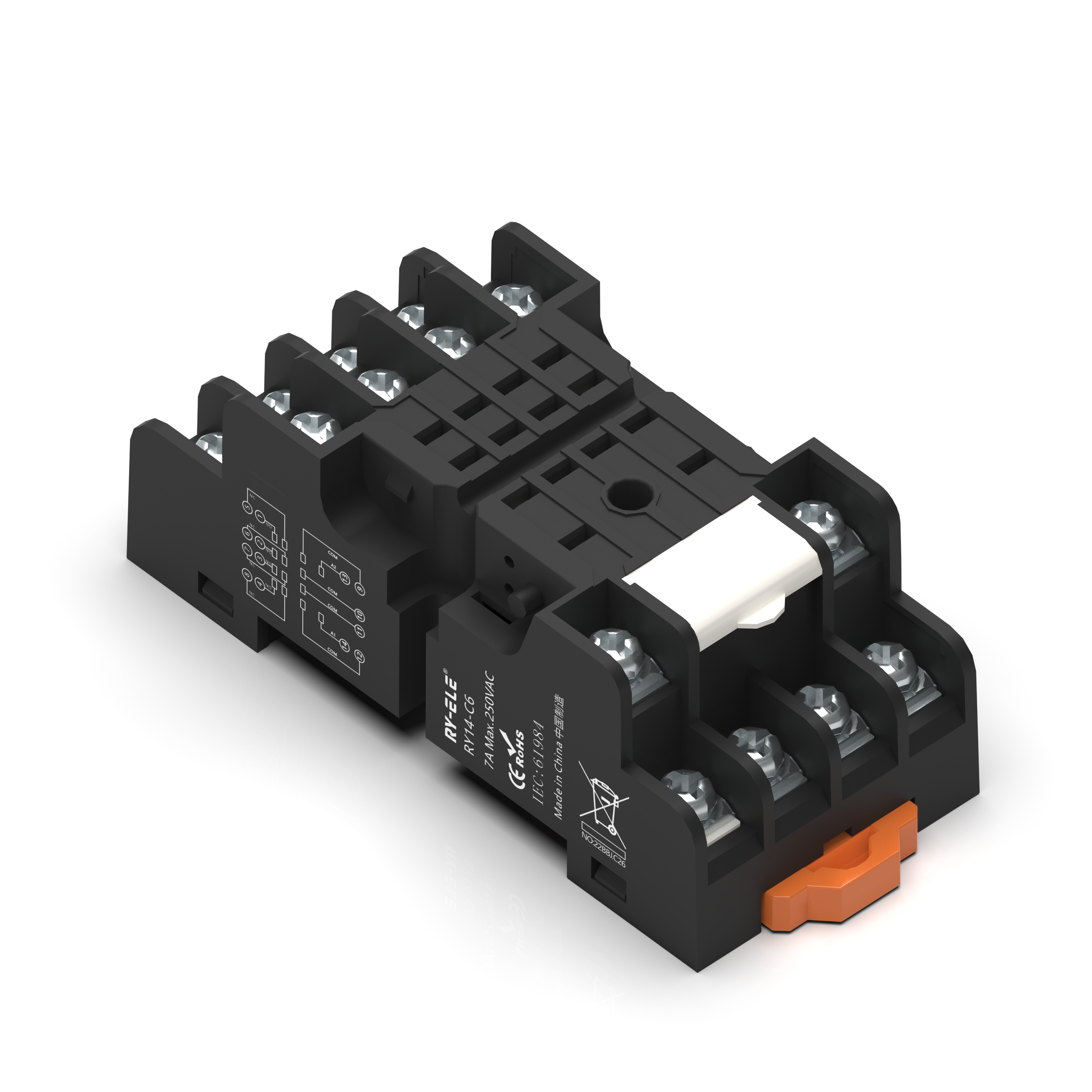 8A 250VAC 14PIN Relay Base RY14-C6 Fabricante de los productos de ...