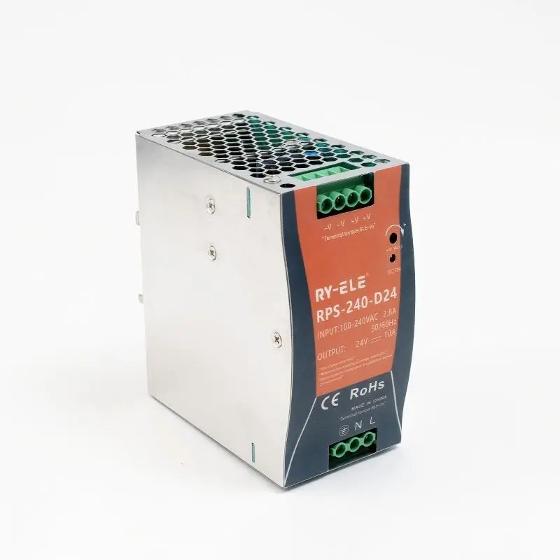 Блок питания 240 Вт 10 А на DIN-рейку для распределительного шкафа RPS-240-24 RY-ELE 1