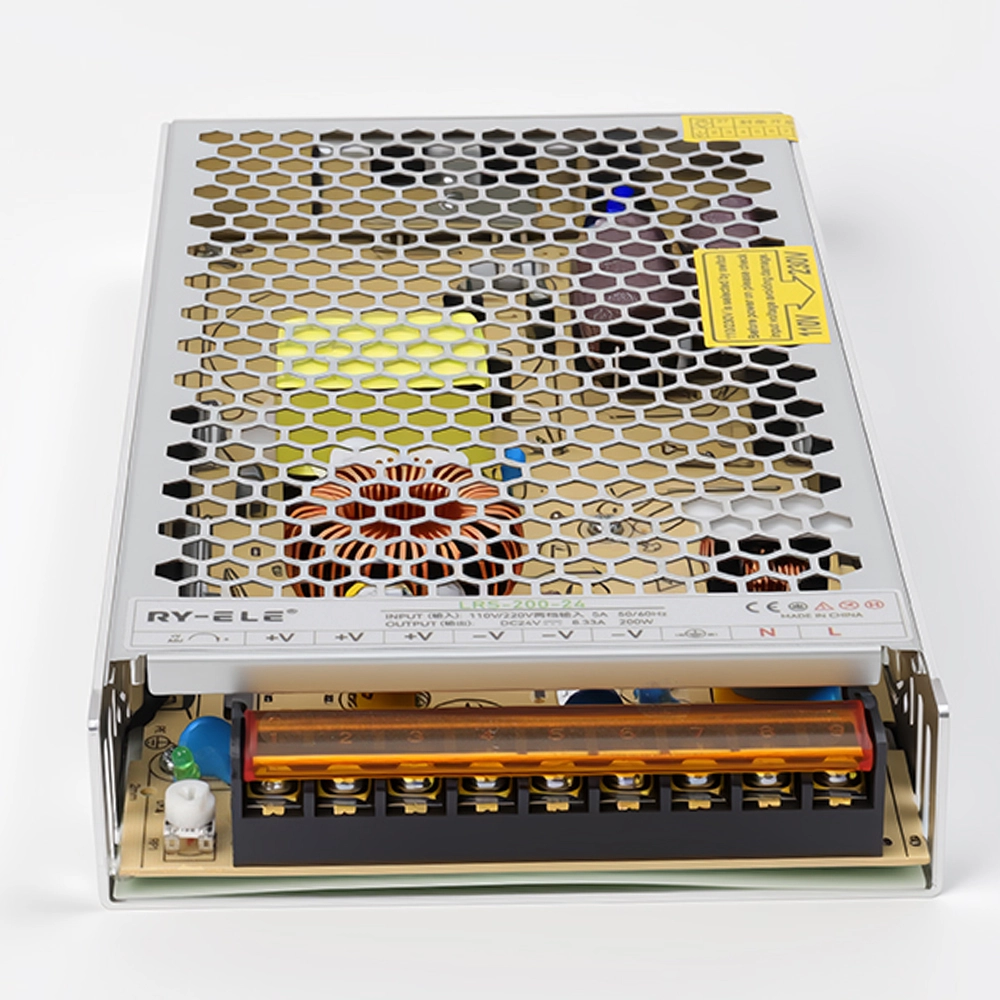 Din Rail Ultra-Slim Switching Power Supply For Power Distribution Cabinet LRS-200-24 RY-ELE 1