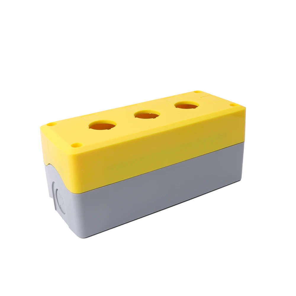 22mm 3 Hole Plastic Switch Box for Push Buttons – RY-ELE 1