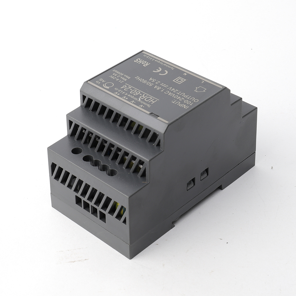 RY-ELE HDR-60-24 Fuente de alimentación conmutada CA/CC de 60 W – Entrada universal de 24 V 2,5 A, 85-264 V CA 5