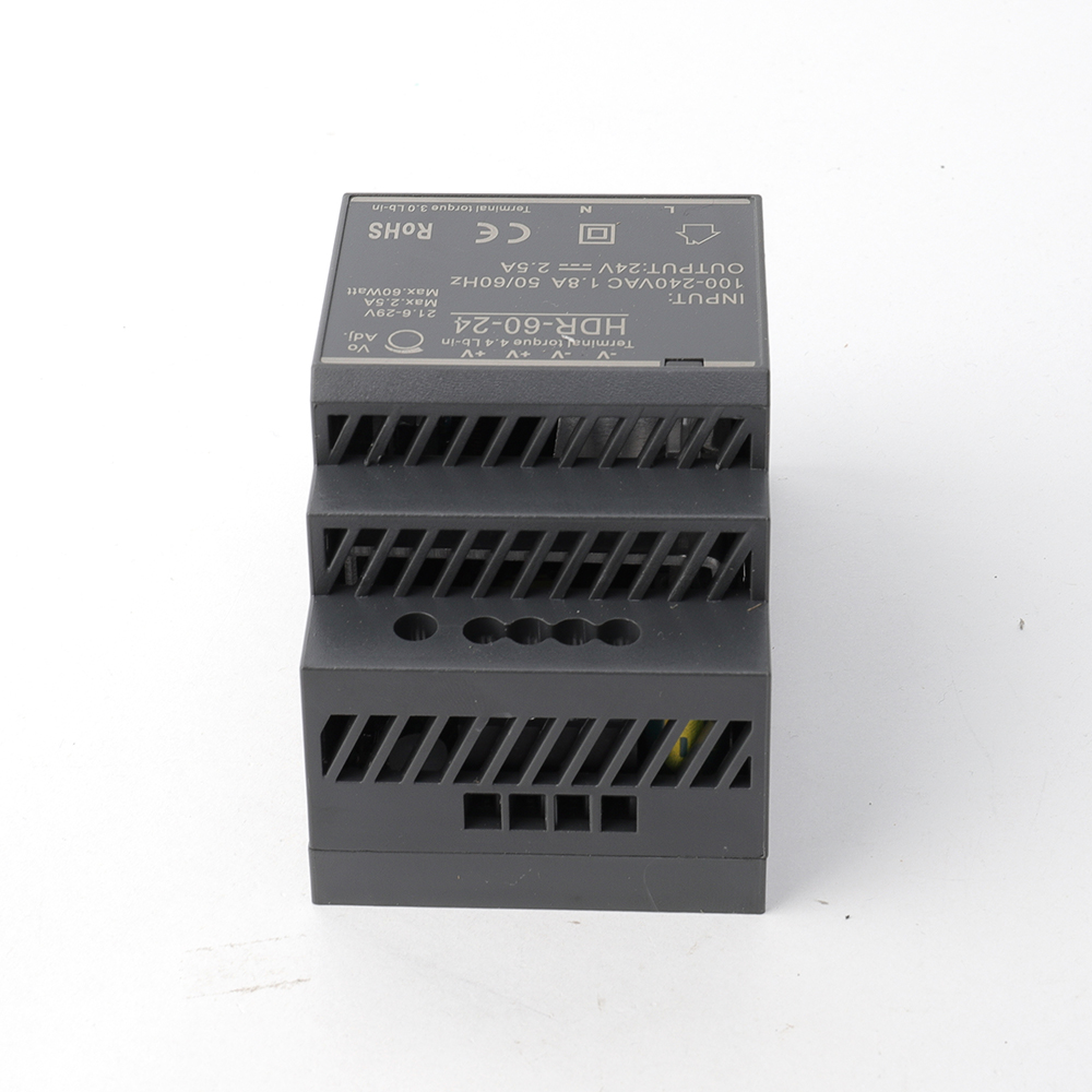 RY-ELE HDR-60-24 Fuente de alimentación conmutada CA/CC de 60 W – Entrada universal de 24 V 2,5 A, 85-264 V CA 4