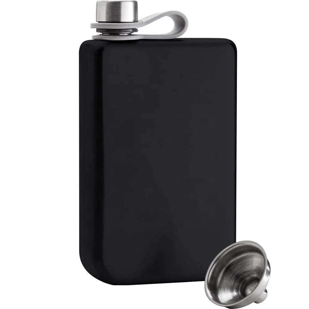 High Quality 8oz Special Square Stainless Steel Hip Flask 1