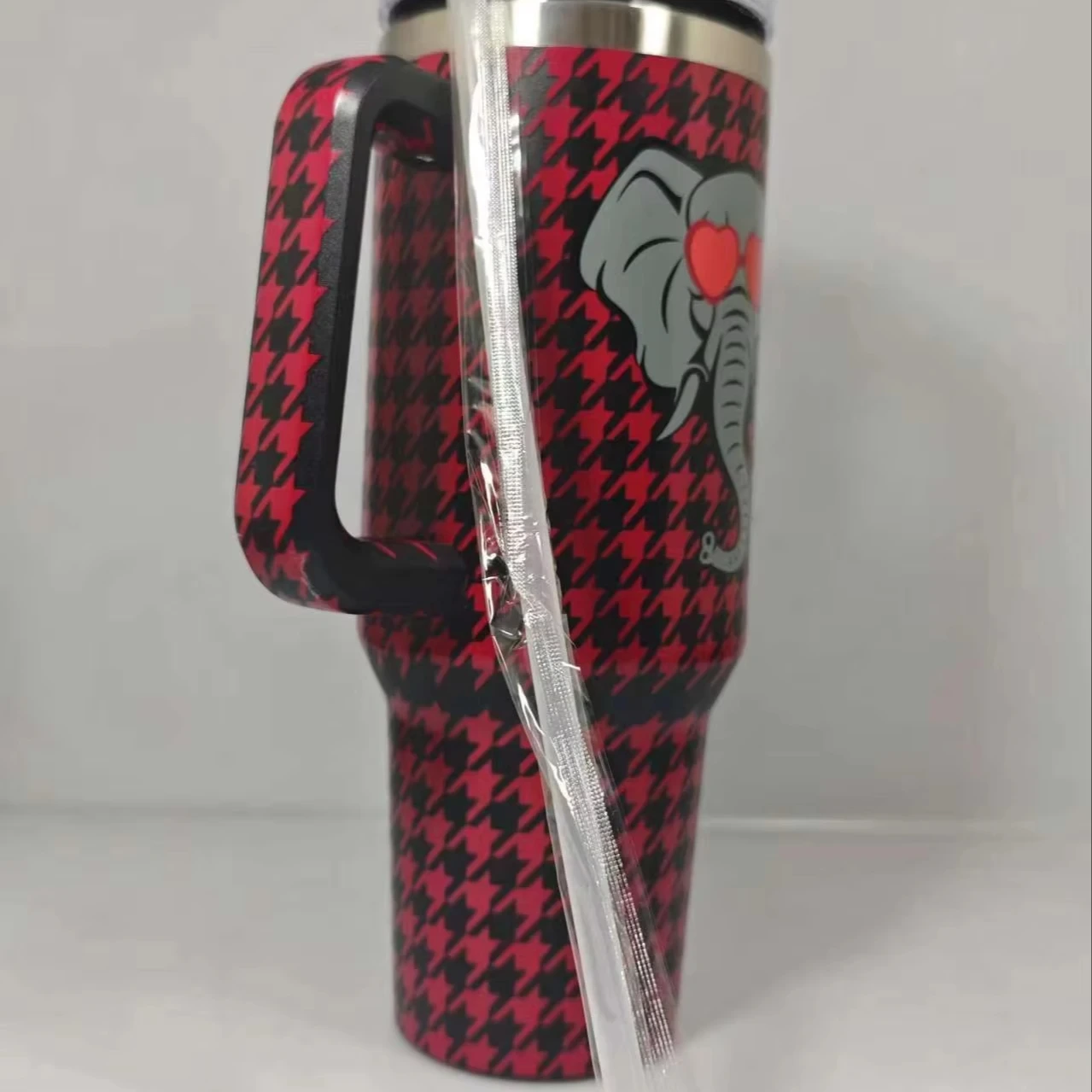 La taza del lingote del hielo de la raya del elefante del tigre del acero inoxidable de la capacidad grande del coche 40oz se puede personalizar el logotipo 1