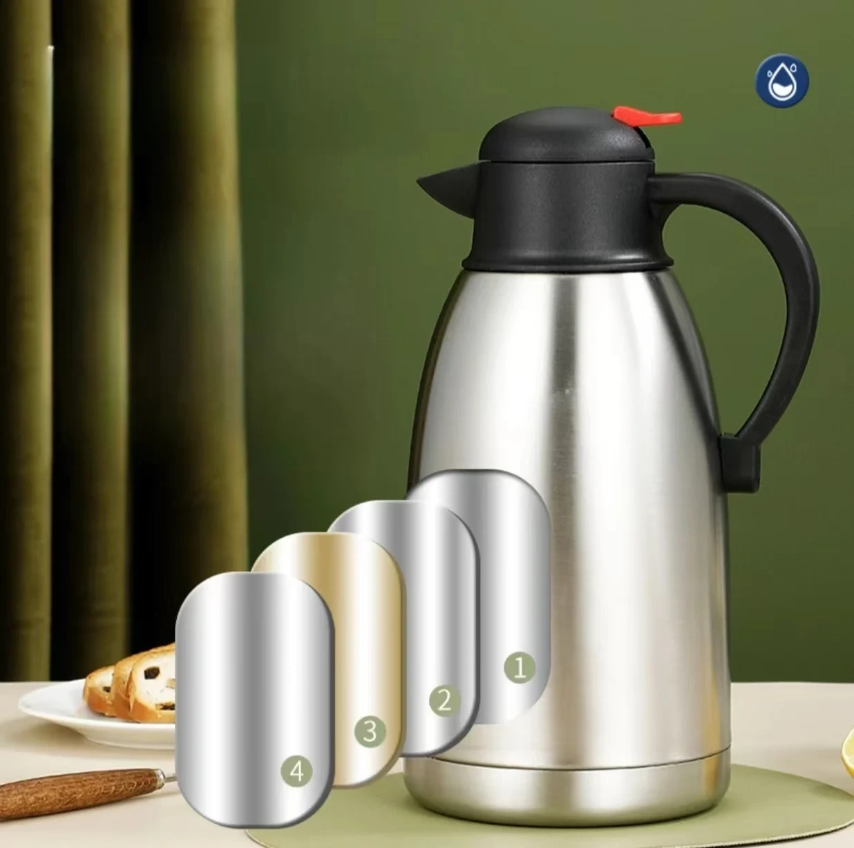 2000ml Duckbill Flask - Large Capacity Insulated Thermal Jug,Durable & Leakproof For Extended Hot/cold Retention 1