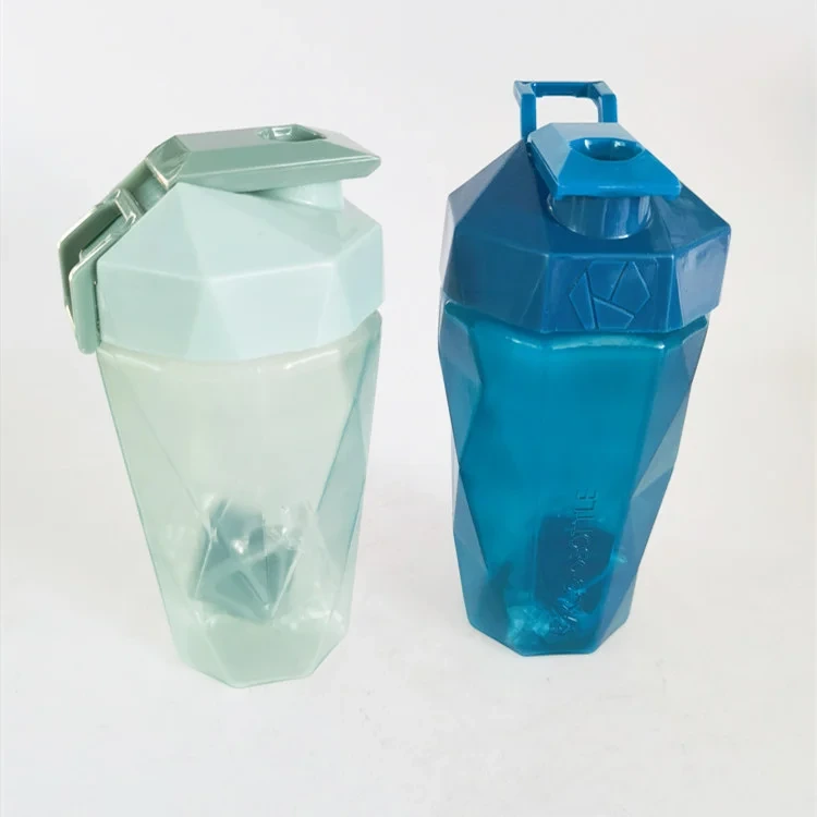 Classic 500ml Protein Shaker Bottle With Geometric Design,Bpa-free,Leak-proof,Ideal For Sports And Fitness 1