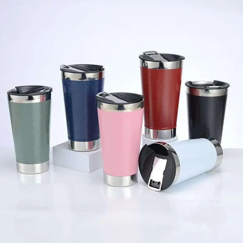 New 20 Oz Double Wall Thermal Cup Vacuum Insulation Tumbler Stainless Steel Beer Cup With Opener 1