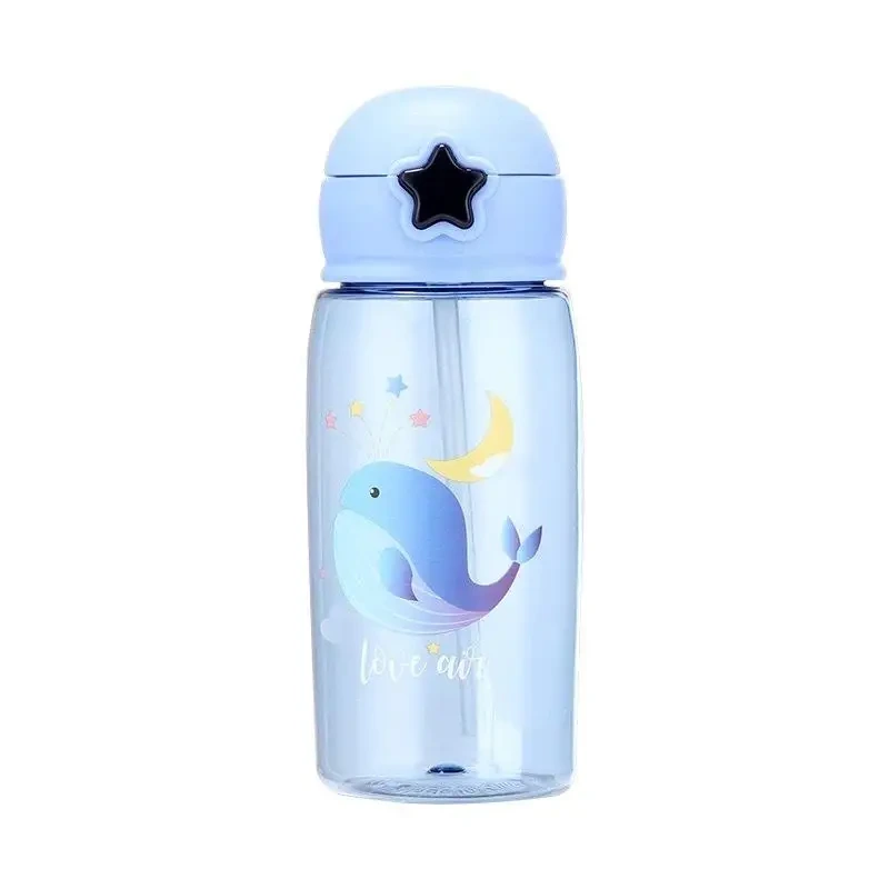 Children School Bpa Free Kids Drink School Plastic Water Bottle Cheap Children Plastic Water Bottle With Inside Straw 1