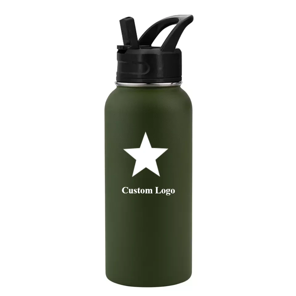 China Selection Custom Logo Flask White Eco Friendly 600ml Double Wall Sublimation Coated Insulated Water Bottles 1
