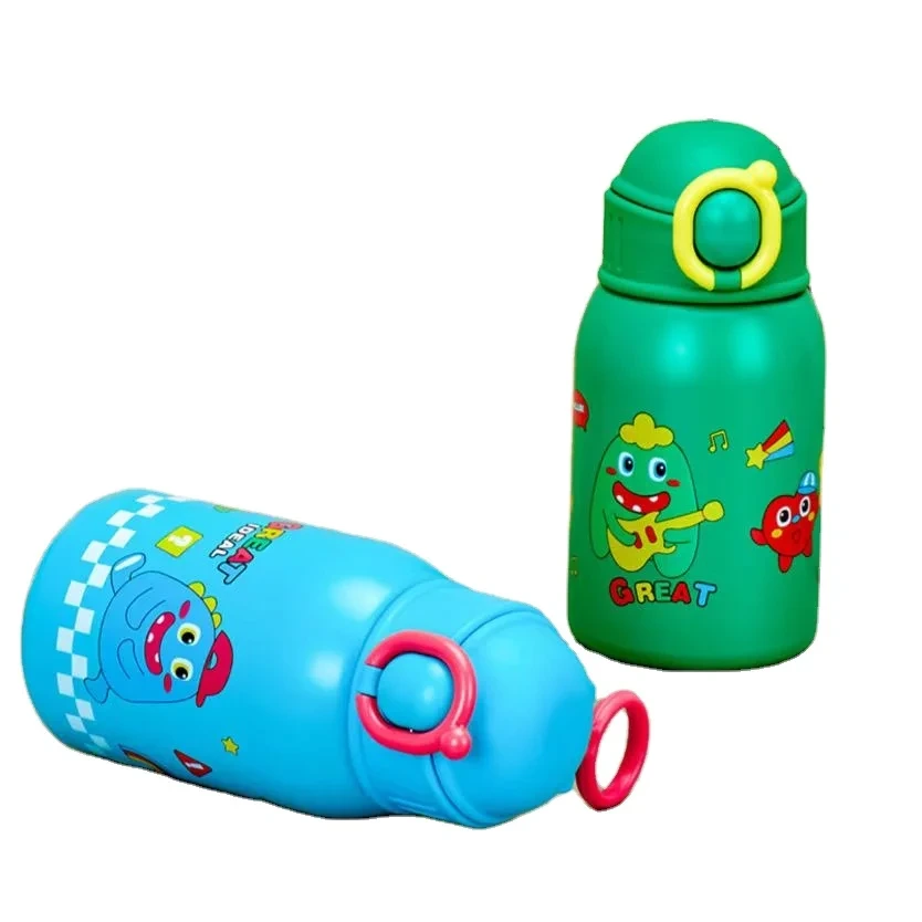 New Hot Sales Stainless Drinking Water Bottle With Silicone Sleeve Large Capacity Portable Sippy Coffee Cups With Lid And Straw 1