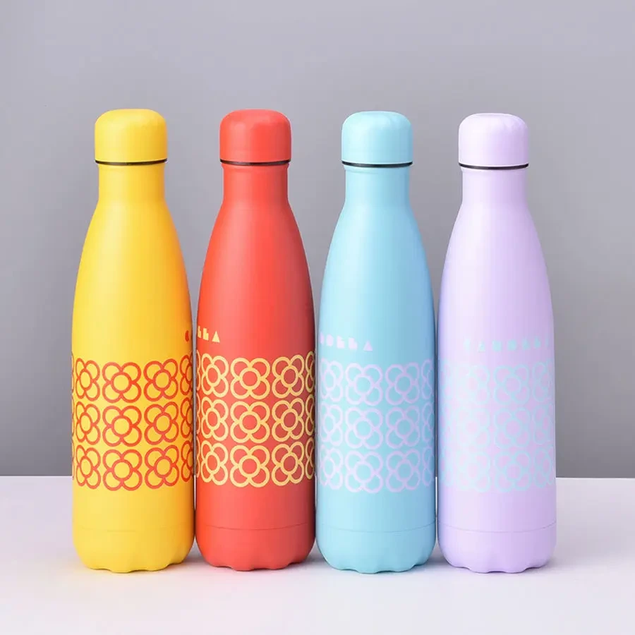 Beauchy Hot Sale Gym Small Mouth 304 Stainless Steel Outdoor Matte Water Bottle Sports Cup Rubber Paint Water Bottles 1