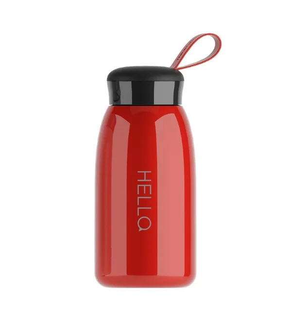 Botella de agua de acero inoxidable con aislamiento térmico caliente para deportes de gimnasio motivacional de cobre cálido y personalizado para la escuela de niños 1