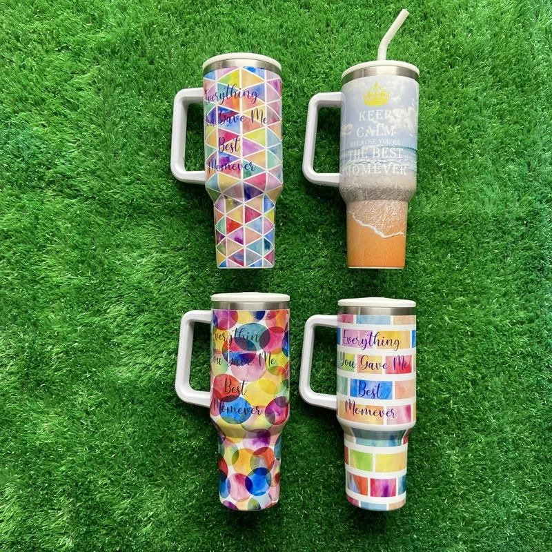 New Design Mother's Day Series 40oz Sublimation Heat Insulation Tumbler Best Mom Ever Gift Tumbler 1