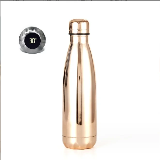Wholesale Fashion Temperature Display Three-color Thermos Outdoor Portable Sports Water Bottle 1