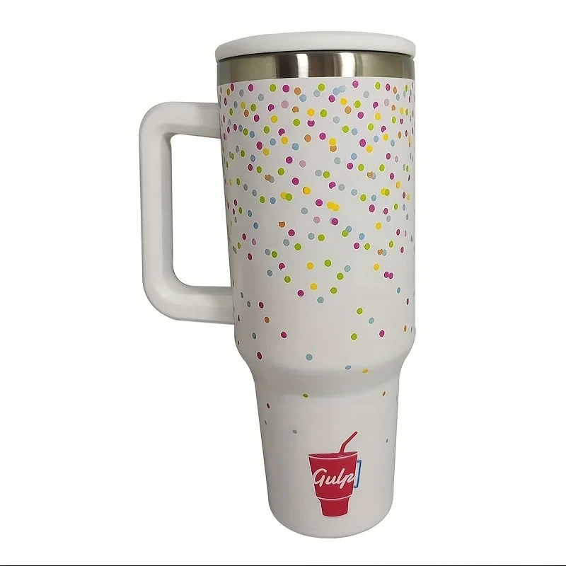 2024 Lovely 40oz Double Wall Stainless Steel Insulated Sublimation Stwadd Cups With Straw And Handle 1