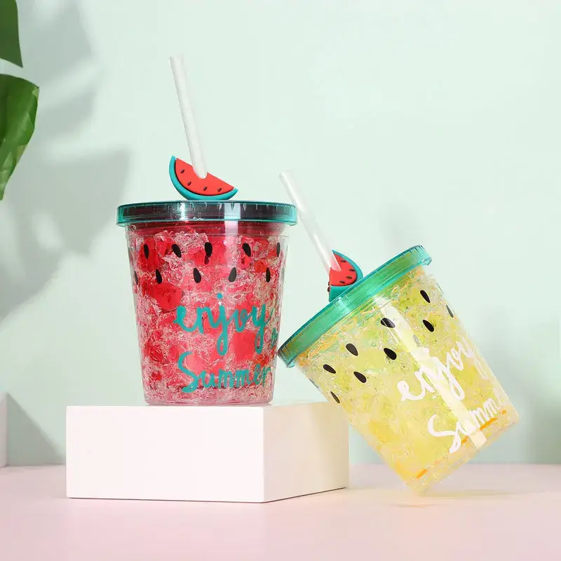 Plastic Tumbler Cups BPA-free Lid - - STWADD 4