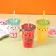 Plastic Tumbler Cups BPA-free Lid - - STWADD 6
