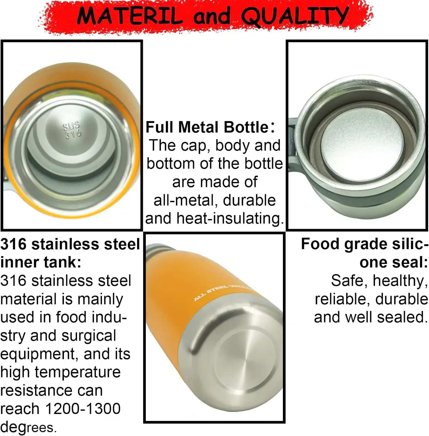 Custom Thermos Water Bottle for Home 6