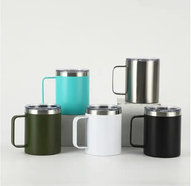 Stainless Steel Tumbler with Handle MUGS Customized Colors Acceptablemanufacturer 4