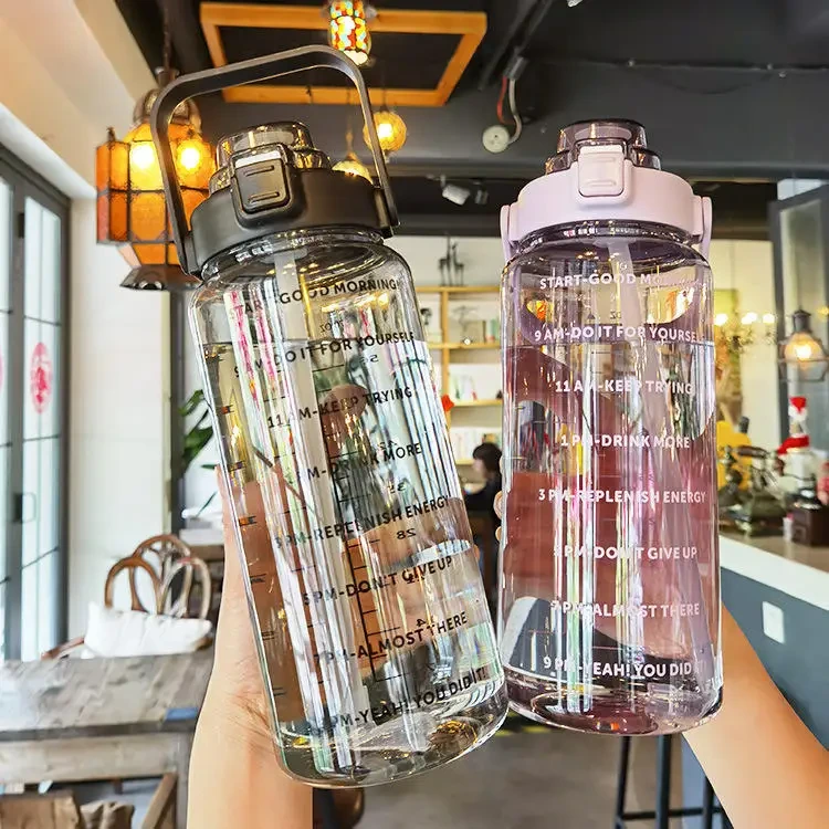 Selection Doyoung Custom Bpa Free 2l Half Gallon Fitness Gym Motivational Water Bottle Clear Plastic Pc Classic China Sports 1