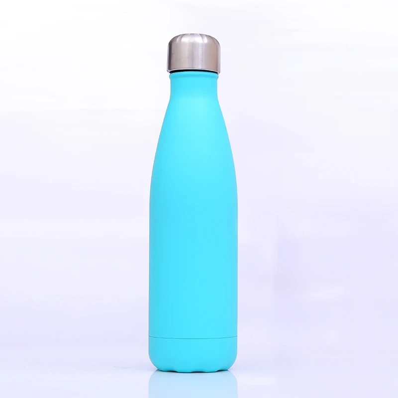 Double Wall Thermal Vacuum Flask Insulated Outdoor Sports Drink Cola Shaped 18/8 Stainless Steel Water Bottles With Custom Logo 1