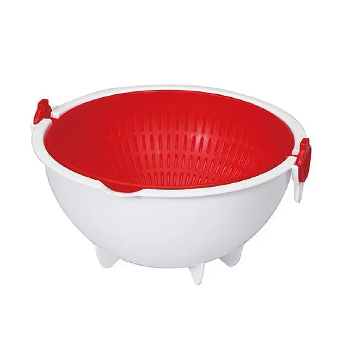 China Selection Ineedu Vegetable Fruit Bowl Container Strainer Kitchen 3pcs Plastic Colander Set 1